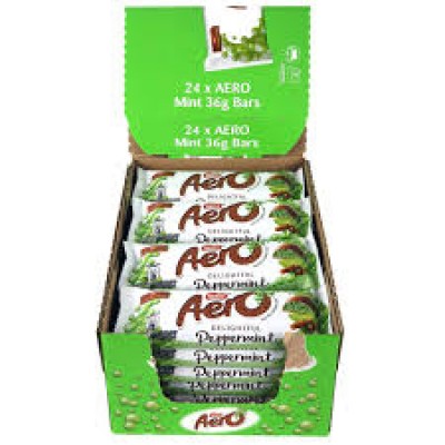 Aero Peppermint Mint Chocolate Bar 36g x24