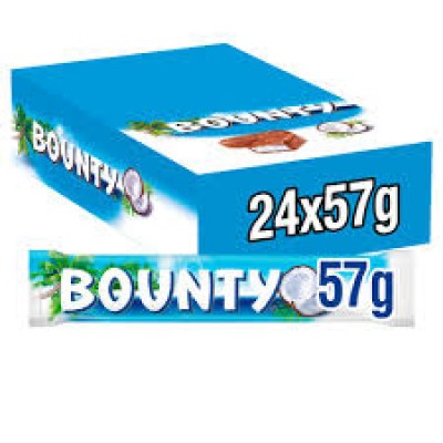 Bounty Milk Chocolate 2 x 28.5g x24