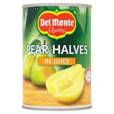 Del Monte Pear Halves In Juice 415G x12