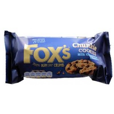 Fox’s chunky cookies milk chocolate 180g x9
