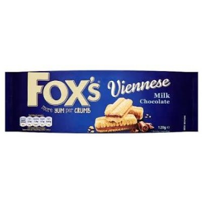 Fox’s viennese milk chocolate 120g x12