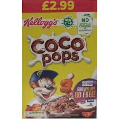 Kellogg's Coco Pops Cereal 480g x6