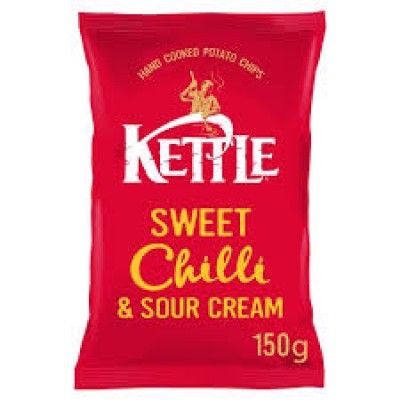 Kettle Chips Sweet Chilli & Sour Cream 150g x12