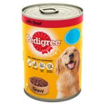 Pedigree Dog Food Tin Beef in Gravy 400g 