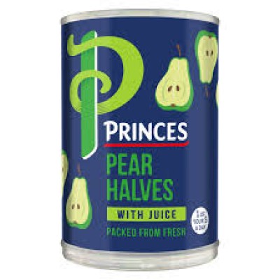 Princes Pear Halves with Juice 410g x6