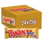 Twix Xtra Chocolate Biscuit Twin Bars 75g x24
